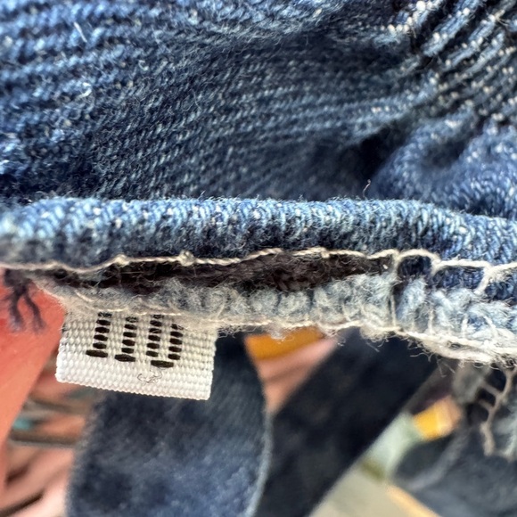 Blue Denim Overalls Dress Jumper with Adjustable Straps Smiley Face Buttons - Picture 5 of 5